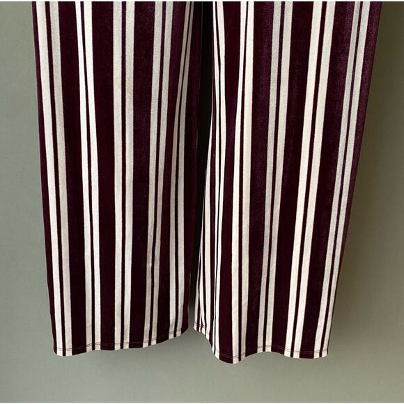 Forever 21 sz S red white valor stripe‎ jumpsuit - Picture 4 of 9
